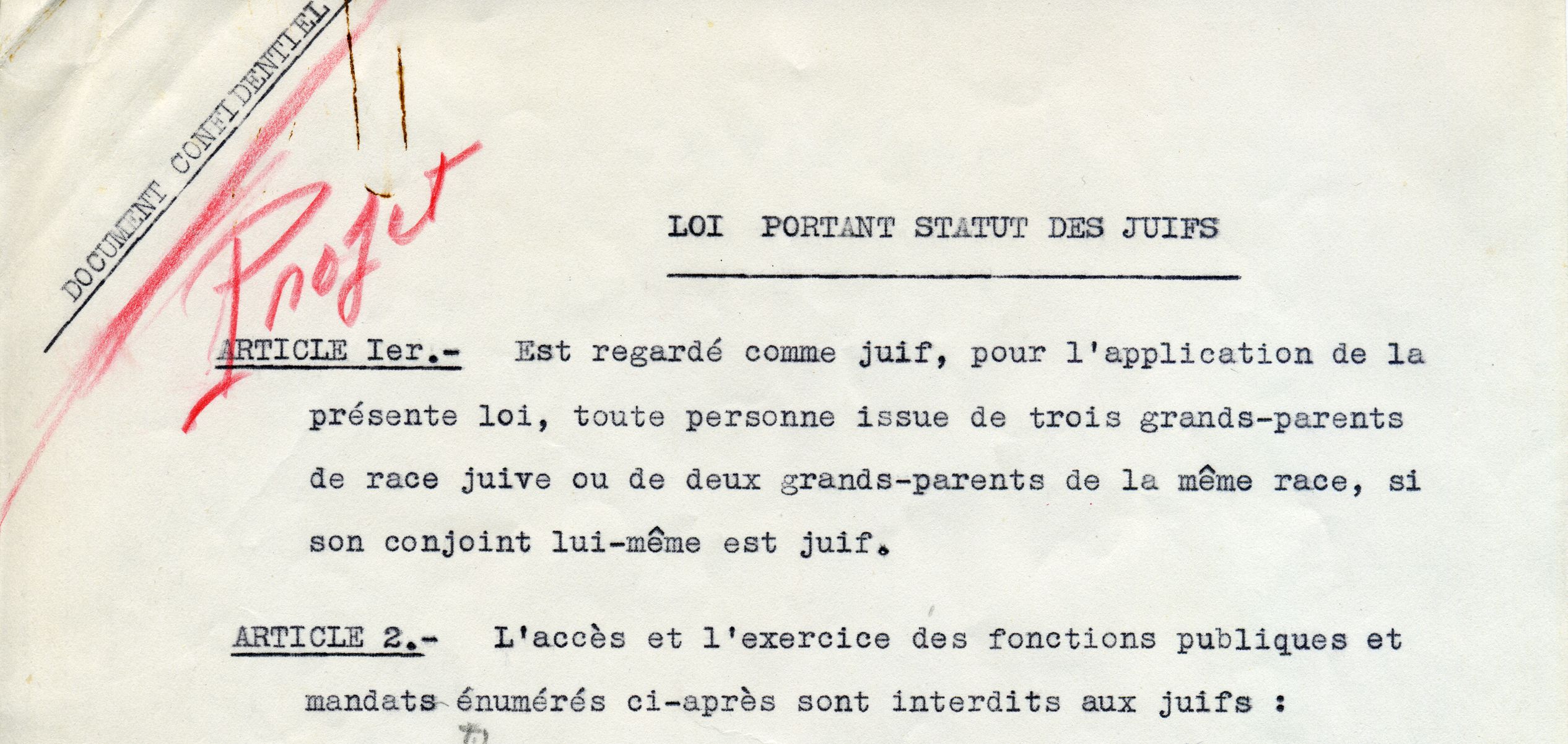 L’application de la législation antisémite de Vichy à la faculté de droit de Paris
