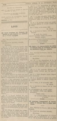 <br><br>
<strong>C’est avant tout dans une logique de réorganisation administrative des études de droit que s’inscrit la loi du 30 octobre 1940, qui introduit une réforme majeure destinée à durer : l’instauration des conférence et travaux pratiques obligatoires pour les étudiants. Cette mesure vise à remédier au manque d’assiduité constaté depuis des décennies. Georges Ripert, alors secrétaire d’État à l’Instruction publique, saisit l’occasion pour faire passer une disposition qu’il considère nécessaire au bon fonctionnement interne de la faculté, sans ambition politique directe.</strong>