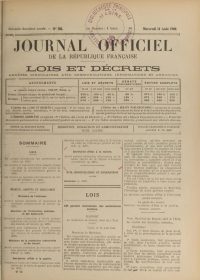 Source gallica.bnf.fr / Bibliothèque nationale de France
<br><br>
<strong>La loi d'août 1940 qui interdit les associations secrètes défend spécifiquement aux fonctionnaires d'être affiliés à l'une d'elles dans son article 5.</strong>