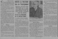 Source gallica.bnf.fr / Bibliothèque nationale de France
<br><br>
<strong>Georges Ripert, doyen de la faculté de droit de Paris depuis 1938, interrompt ses fonctions en septembre 1940 pour rejoindre le gouvernement de Vichy en tant que secrétaire d’État à l’Instruction publique et à la Jeunesse dans le premier cabinet Laval jusqu'en décembre 1940. Il reste ensuite à Vichy jusqu'en février 1941. Comme on le voit dans cet article, il reprend la rhétorique de Vichy en se disant animé par la volonté de « remettre de l’ordre dans l’Université » et d'en exclure la politique. Georges Ripert participe activement à la mise en œuvre des mesures édictées par le régime de Vichy au sein du monde universitaire.</strong>